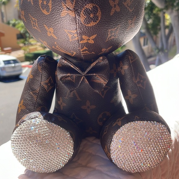 🦄 LOUIS VUITTON Swarovski Crystals Monogram Jeweled LV Bunny LARGE HAPPY EASTER - Picture 6 of 13